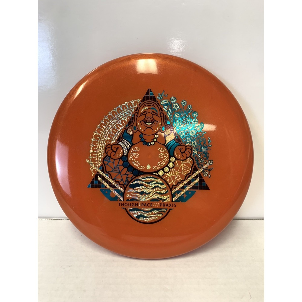 Thought Space Athletics Ethereal PRAXIS Orange Buddha Stamp 173g Blue Foil